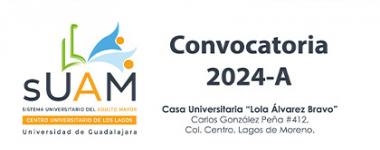Cartel del Sistema Universitario del Adulto Mayor (SUAM), convocatoria 2024-A en CULagos