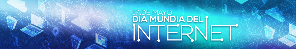17 de mayo de 2019 - Día Mundial del Internet Ilustración dedicada a la red de redes: Internet