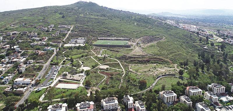 Vista panorámica del Cerro del Cuatro, en donde próximamente se edificará el Centro Universitario de Tlaquepaque
