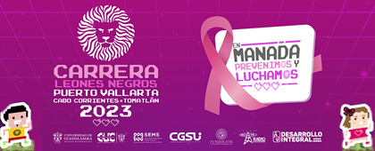 Cartel de la Carrera Leones Negros Puerto Vallarta 2023