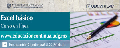 Cartel del Curso en línea: Excel básico