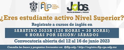 Cartel del Programa JOBS SABATINO 2023B