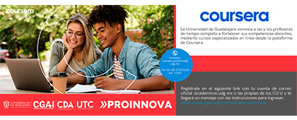 PROINNOVA, cursos especializados en línea desde la plataforma de Coursera