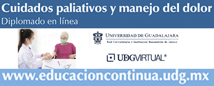 Cartel de Diplomado en línea: Cuidados paliativos y manejo del dolor