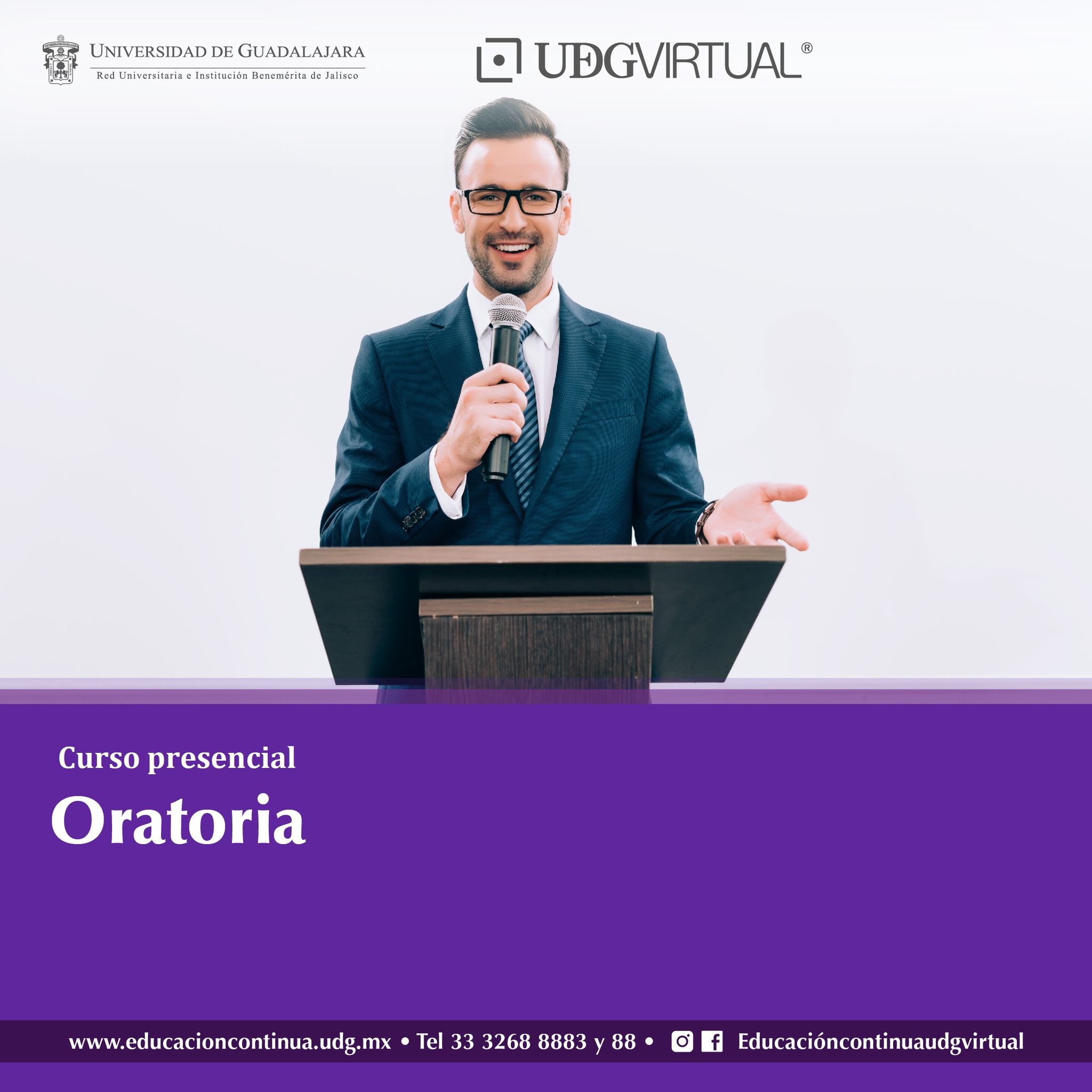 Cartel del Curso presencial Oratoria