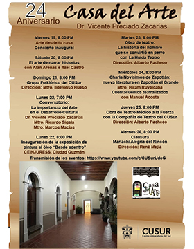 24 Aniversario de Casa del Arte "Dr. Vicente Preciado Zacarías"