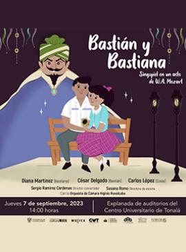 Cartel de Bastián y Bastiana, ópera para toda la familia Cartel de Bastián y Bastiana, ópera para toda la familia