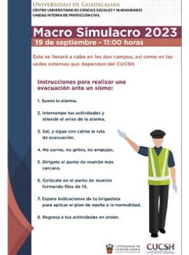 Cartel del Macro Simulacro 2023 Cartel del Macro Simulacro 2023