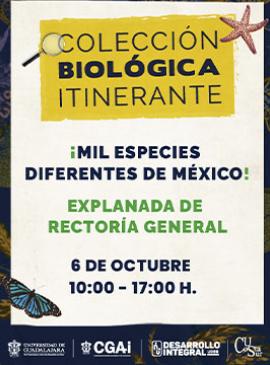Cartel de la Colección biológica itinerante Cartel de la Colección biológica itinerante
