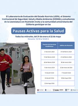 Cartel de las Pausas activas para la salud en CUNorte Cartel de las Pausas activas para la salud en CUNorte