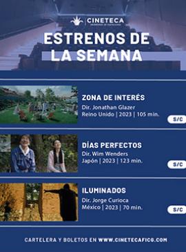 Cartel de los estrenos de la Cineteca FICG Cartel de los estrenos de la Cineteca FICG