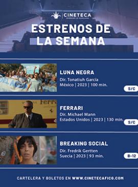 Cartel de los estrenos de la Cineteca FICG Cartel de los estrenos de la Cineteca FICG