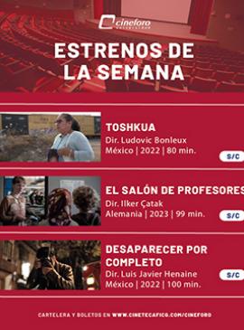 Cartel de los estrenos del Cineforo Universidad Cartel de los estrenos del Cineforo Universidad