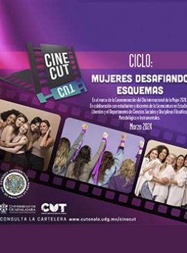 Cartel del Ciclo de cine: Mujeres desafiando esquemas Cartel del Ciclo de cine: Mujeres desafiando esquemas