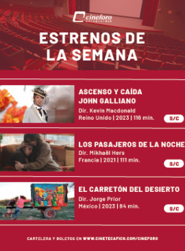 Cartel de los estrenos de la Cartelera del Cineforo Universidad Cartel de los estrenos de la Cartelera del Cineforo Universidad