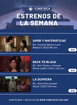 Cartel de los estrenos de la Cineteca FICG Cartel de los estrenos de la Cineteca FICG