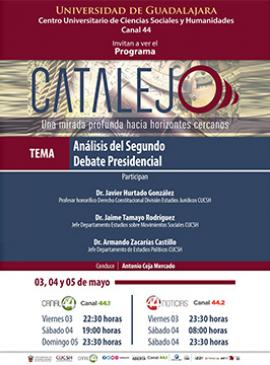 Cartel del Programa Catalejo Análisis del segundo debate presidencial Cartel del Programa Catalejo Análisis del segundo debate presidencial