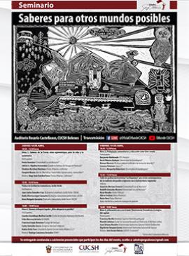 Cartel del Seminario Saberes para otros mundos posibles Cartel del Seminario Saberes para otros mundos posibles