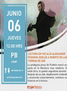 Lectura en voz alta Aleksandr Pushkin: duelos a muerte en las tierras de Zar Lectura en voz alta Aleksandr Pushkin: duelos a muerte en las tierras de Zar