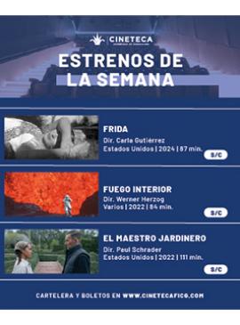 Cartel de los estrenos de la Cineteca FICG Cartel de los estrenos de la Cineteca FICG