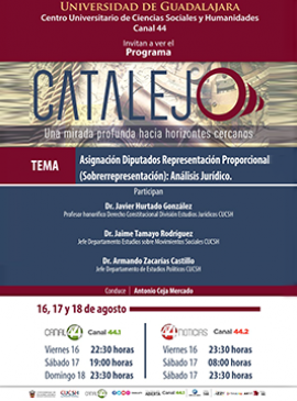 Cartel del Programa Catalejo: "Asignación Diputados Representación Proporcional (Sobrerrepresentación): Análisis Jurídico" Cartel del Programa Catalejo: "Asignación Diputados Representación Proporcional (Sobrerrepresentación): Análisis Jurídico"