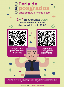 Cartel de la Feria de posgrados del CUAAD Cartel de la Feria de posgrados del CUAAD