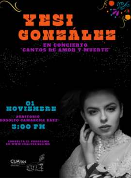 Cartel de Yesi González en concierto Cartel de Yesi González en concierto