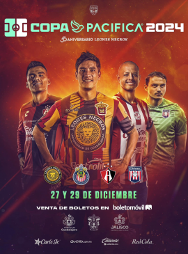 Cartel de ¡Celebremos en en Jalisco los 50 años de nuestro equipo con la Copa Pacífica 2024! Cartel de ¡Celebremos en en Jalisco los 50 años de nuestro equipo con la Copa Pacífica 2024!