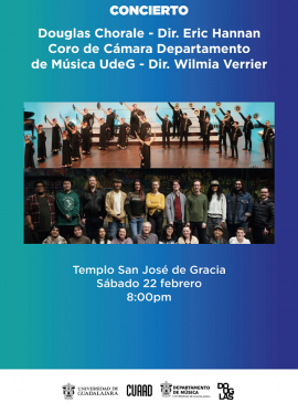 Cartel de los Conciertos UdeG-CUAAD y Douglas Colleg Cartel de los Conciertos UdeG-CUAAD y Douglas Colleg