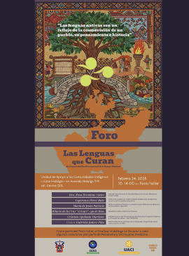 Cartel de las Foro: Las lenguas que curan Cartel de las Foro: Las lenguas que curan