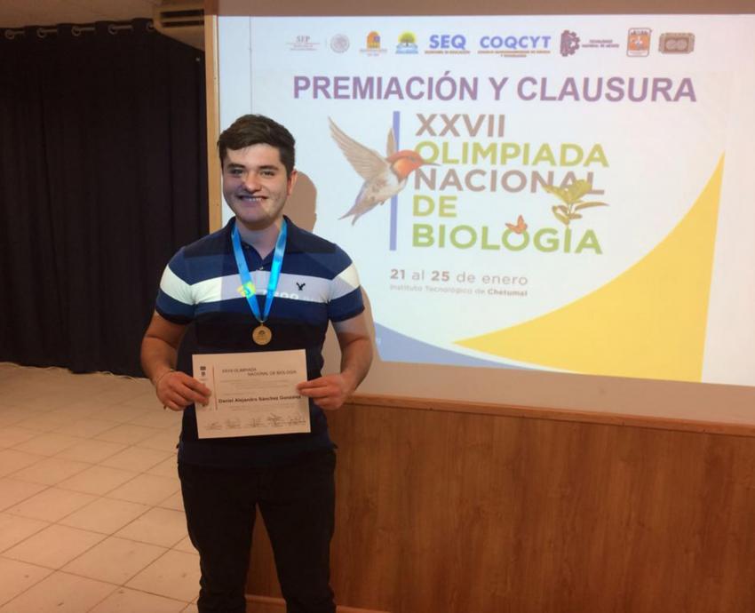 Estudiante de la Vocacional gana primer lugar en la XXVII Olimpiada Nacional de Biología
