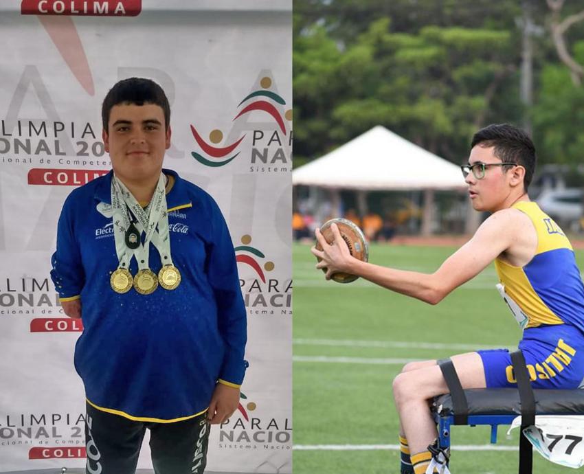 Arrasan estudiantes de la Preparatoria de Arandas en competencias de atletismo de la Paralimpiada Nacional 2019
