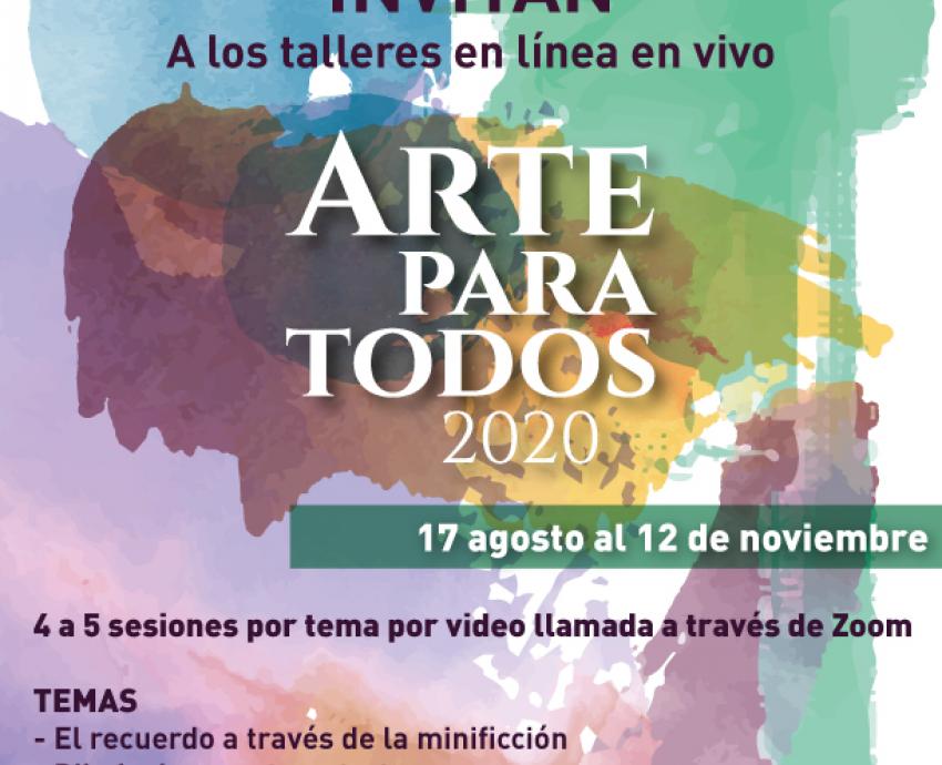 Con versión online, “Arte para todos” se renueva en 2020 para la comunidad mexicana en EUA