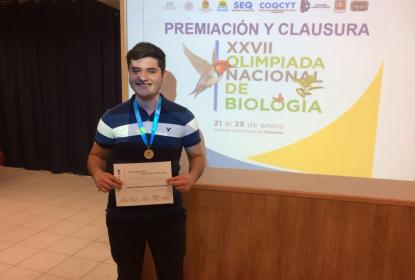 Estudiante de la Vocacional gana primer lugar en la XXVII Olimpiada Nacional de Biología