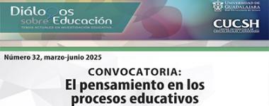 Cartel de la Convocatoria para participar en la edición número 32 de la revista Diálogos sobre Educación