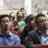 Publico asistente a la conferencia  “Relaciones bilaterales México-Japón” en el Centro Universitario de Ciencias Sociales y Humanidades (CUCSH), de la Universidad de Guadalajara (UdeG),