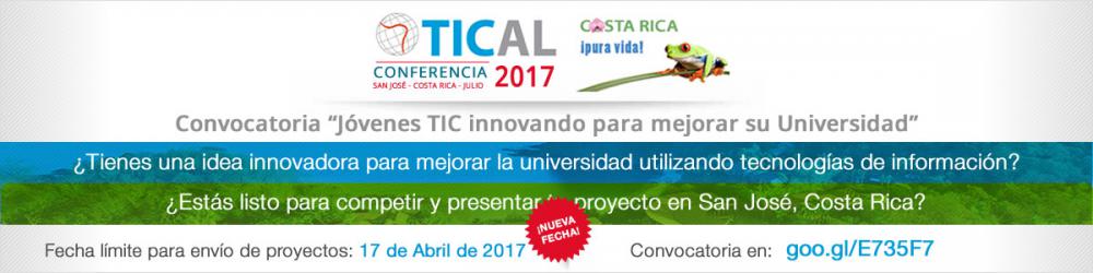 PARTICIPA CON TU PROPUESTA EN TICAL 2017