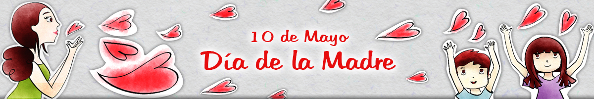 10 de mayo - Feliz día a todas las mamás en especial a las de nuestra comunidad universitaria. Una madre envía con besos el amor a sus hijos. Ilustracion de Ani de León.