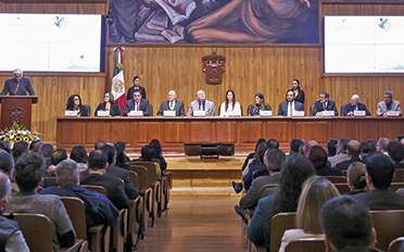 Consejo Directivo de Red de Derechos Humanos en Paraninfo de la Universidad de Guadalajara