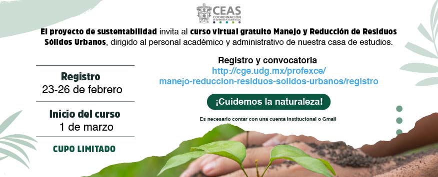 Curso virtual gratuito: Manejo y Reducción de Residuos Sólidos Urbanos