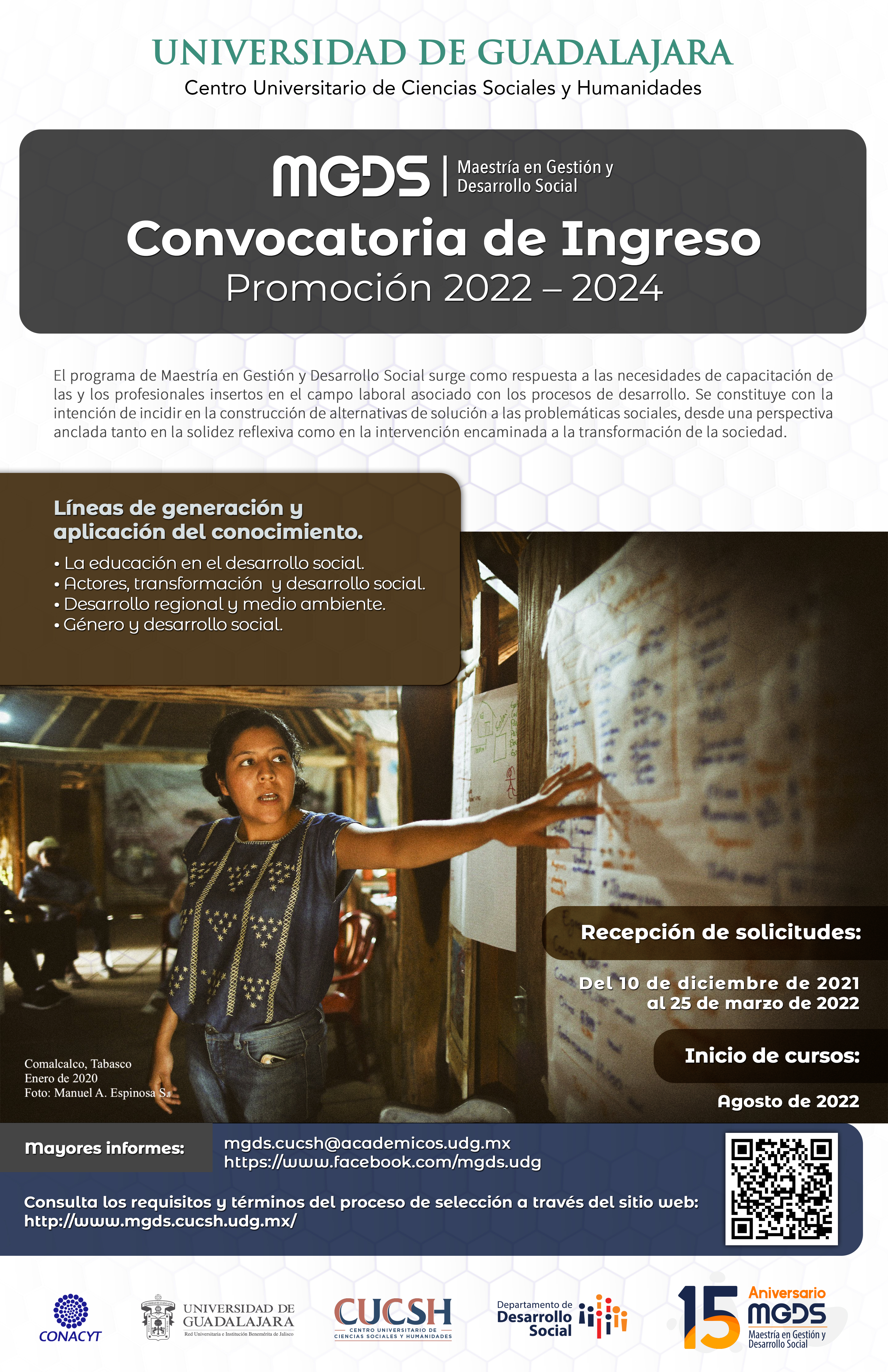 Maestría en Gestión y Desarrollo Social, promoción 2022-2024