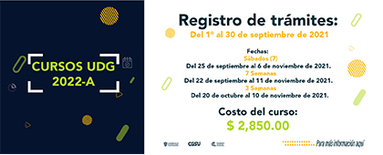 Cursos de preparación para el examen de admisión a la UdeG 2022-A