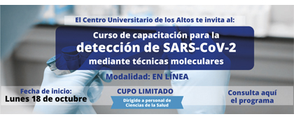 Curso de capacitación para la detección de SARS-CoV-2 mediante técnicas moleculares