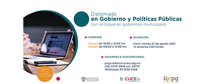 Diplomado en Gobierno y Políticas Públicas con enfoque en gobiernos municipales