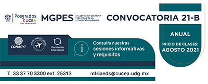 Maestría en Gestión y Políticas de la Educación Superior, convocatoria 21-B