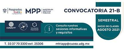 Maestría en Políticas Públicas, convocatoria 21-B