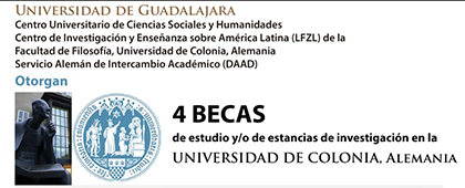 Convocatoria para 4 becas de estudio y/o estancias de investigación en la Universidad de Colonia, Alemania