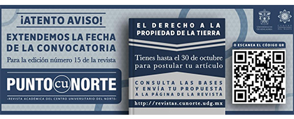 Participa en la Revista Punto CUNorte, número 15 bajo el tema "El derecho a la propiedad de la tierra"