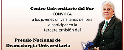 Tercera emisión del Premio Nacional de Dramaturgia Universitaria Hugo Salcedo 2020