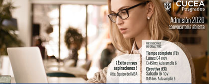 Identidad gráfica para promocionar la Maestría en Administración de Negocios del CUCEA